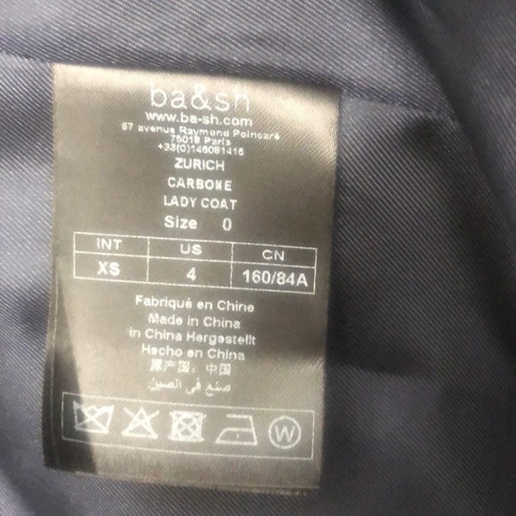 Ba&sh Zurich Navy Blue Trench Ba & Sh - Picture 7 of 8